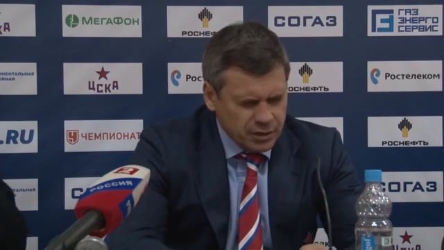 Послематчевая пресс конференция ХК ЦСКА   ХК «Металлург» Мг 11 09 2015 смотреть онлайн