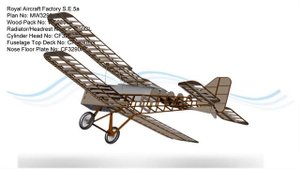 Royal Aircraft Factory S.E.5a RC Model Plan