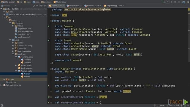 5.4 Creating a Singleton Actor in the Cluster Learning Akka смотреть онлайн