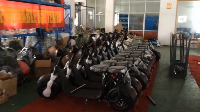 big wheel electric scooter citycoco chopper Rooder r804x with pink black white blue yellow green смотреть онлайн