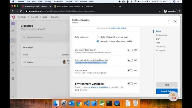 React Native Tutorial #16 - Appcenter iOS Build Configuration and AppStore Submission  |  Tek Hub
