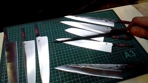 Клинки кухонных ножей из стали шх15сг