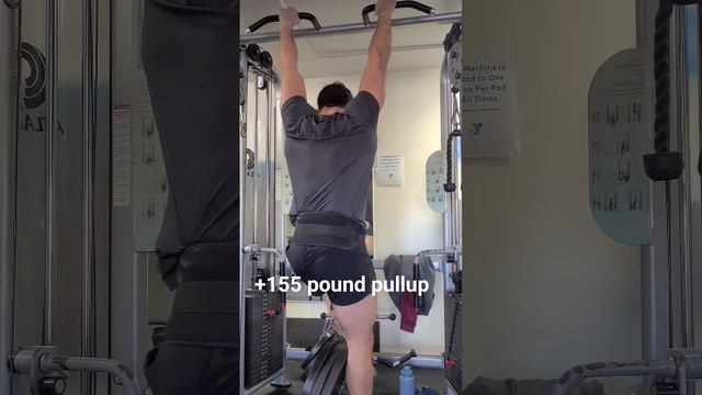 155 pound weighted pullup #fitness #lifting #gym