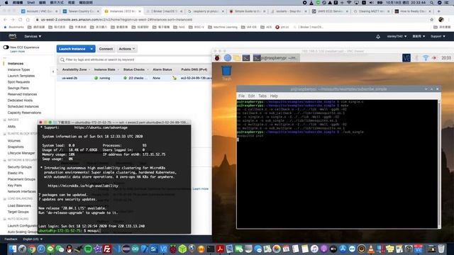AWS EC2 + Mosquitto MQTT Broker + Raspberry Pi смотреть онлайн