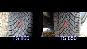 VW Golf 5 winter tire Continental wintercontact TS860 / Continental wintercontact TS850 visual