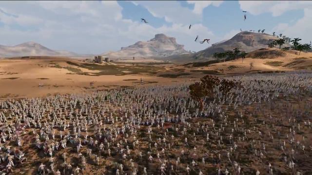 1000 Chunk Norris VS 1000 Standard Zombie. Ultimate Epic Battle Simulator 2 UEBS 2 смотреть онлайн