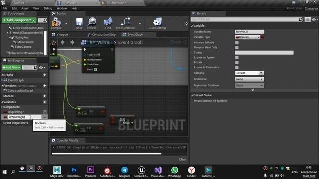 Как делать СТРЕЙФ в Unreal Engine - Создаем игру. Урок 6