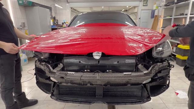 Оклейка в цветной полиуретан Porsche Panamera