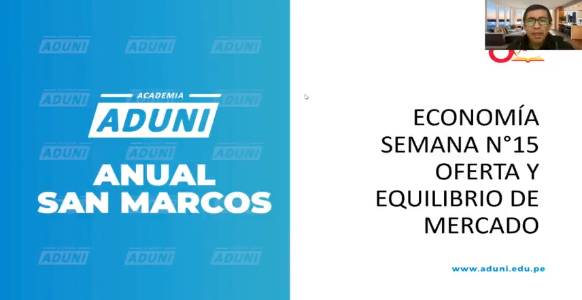 San Marcos Anual 2021 | Semana 15 Economía