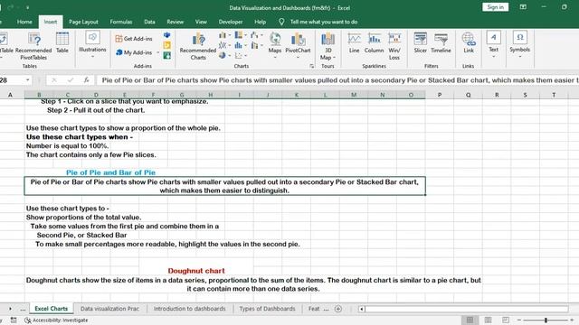 Data visualization and Dashboards part 1 Business Data Analytics Excel
