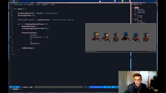 Raylib Tutorial | Episode 3 | Drawing textures and animating