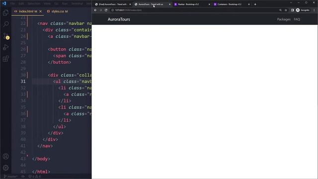 Bootstrap 5 ml auto not working