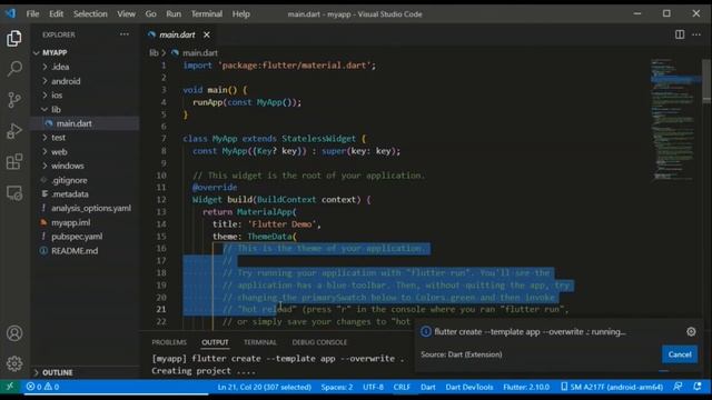 Setup Flutter in VS Code and Create & Run Flutter Project(Hindi) | How to make Flutter First Projec