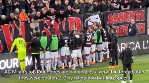 Curva Sud Milano Ultras Speak To AC Milan Players After Defeat!