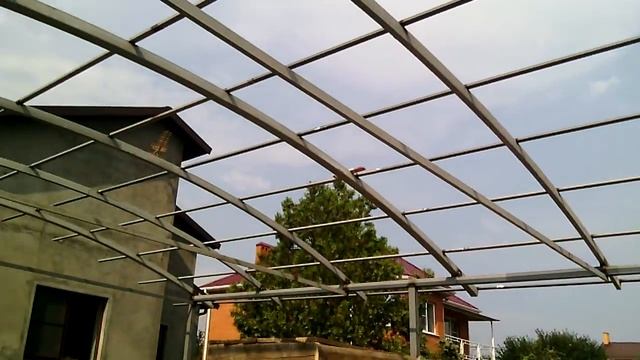 навес из металлопрофиля