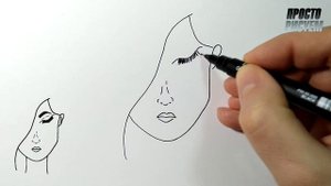 Как нарисовать ПОРТРЕТ ДЕВУШКИ очень легко и просто, Рисунки людей