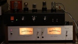 Rain and Tears DIY KIT tube amplifier Sound reproduction test ; 6V6 pp + vinyl record player