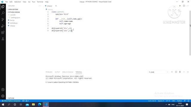 Object Oriented programming in Python | Class & Object in python  #11