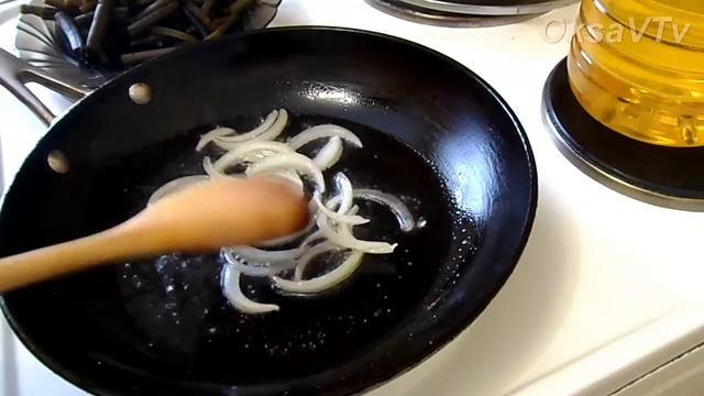 Омлет с папоротником "Дальневосточный". omelet with fern