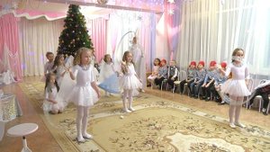 Танец "Вьюга" на Новогоднем утреннике