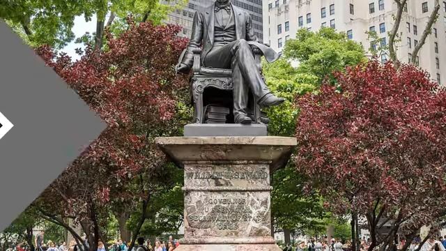 Памятник Уильяму Сьюарду | Бродвей. Достопримечательности Нью-Йорка смотреть онлайн