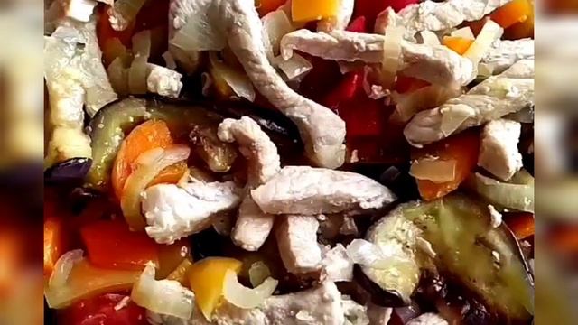 БАКЛАЖАНЫ с МЯСОМ и ОВОЩАМИ