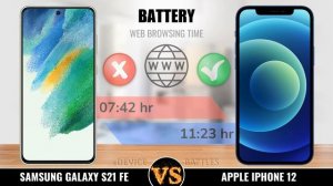 Samsung Galaxy S21 FE vs iPhone 12 ✅