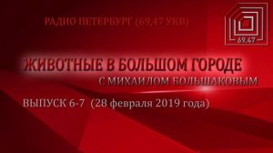 ЖИВОТНЫЕ В БОЛЬШОМ ГОРОДЕ (ВЫПУСК 6-7 от 28.02.2019)