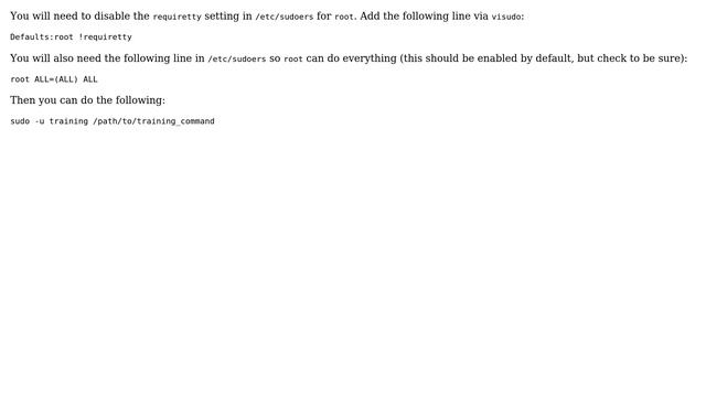 DevOps & SysAdmins: run script as another user from a root script with no tty stdin (6 Solutions!!) смотреть онлайн