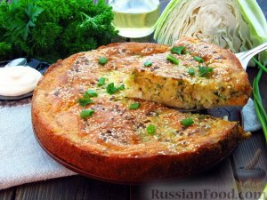 Популярная начинка и удачное тесто.
ЗАЛИВНОЙ ПИРОГ С КАПУСТОЙ