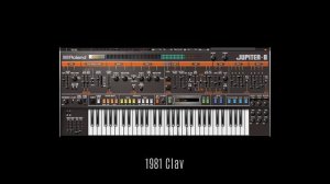 JUPITER-8 • Roland Cloud • 25 Selected Factory Presets • Synthwave VST • Sounds Patches Playthrough