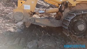 работа бульдозера Komatsu D375 -6