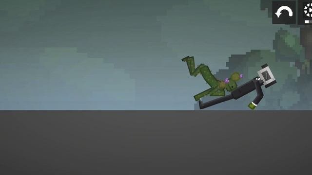 Камерамен против Кактусамена в Melon Sandbox