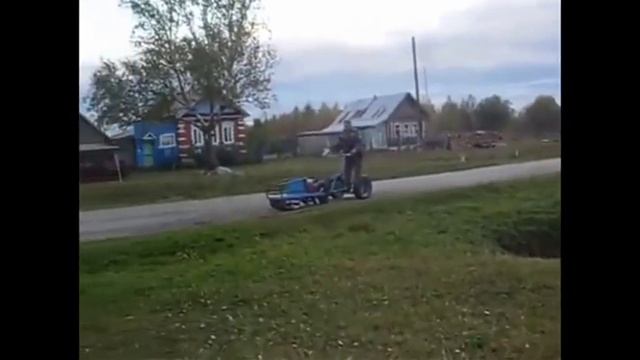 мотобуксировщик летом