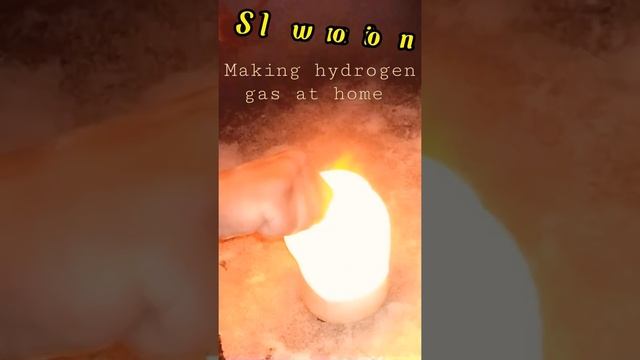 Making hydrogen gas at home | #shorts H2 gas #hydrogengas |NaOH+Al+H2O→NaAlO2+H2 #chemistryfacts