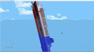 Poseidon Turned Over by a Big Wave | Floating Sandbox