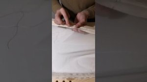 Запяливаем сетку / Обучение вышивке люневильским крючком