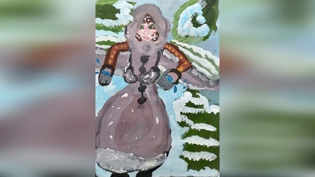 Онлайн-выставка рисунков "Валенки", коллективная работа учащихся ДШИ смотреть онлайн