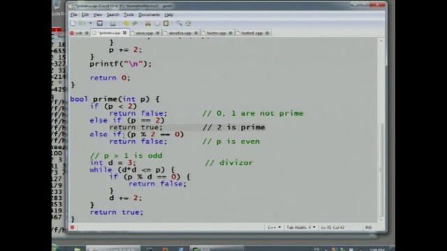 Лекция 19: Программа вывода простых чисел смотреть онлайн