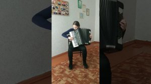 Пясецкая Анастасия,15 лет, аккордеон.     Укр.н.п." Распрягайте, хлопцы, коней" обр. С.Гардейчик.