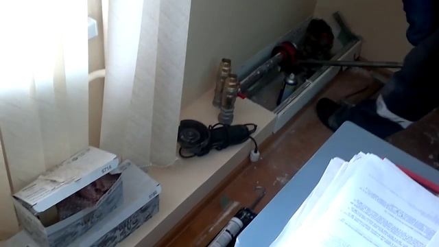 Нарезка резьбы клуппом 11/2"