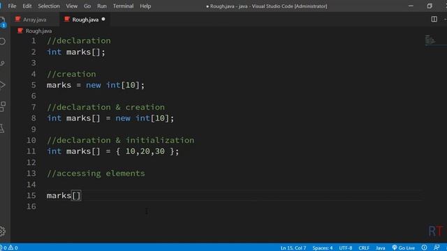 Java-30- One Dimensional Array in Java | Arrays in Java