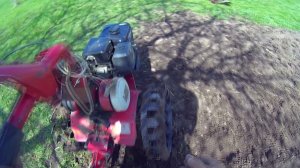 Мотоблок на зимних грунтозацепах