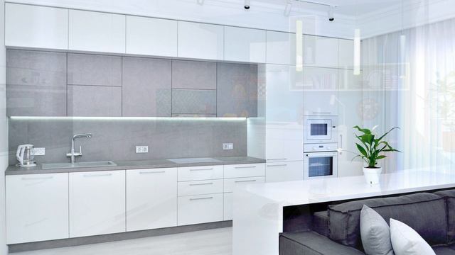 Белая кухня глянцевая или матовая? смотреть онлайн