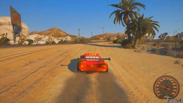 Lightning Mcqueen Customization + Ferrari Parts On McQueen / GTA 5 Cars 3 Mods