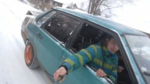 ваз 21099 RWD обзор заднего моста.Первый снег)