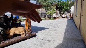 укладка брусчатки.  пирог основания. раскладка ёлка