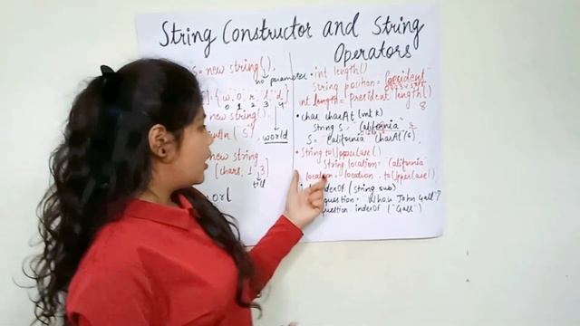 String constructor and String operators