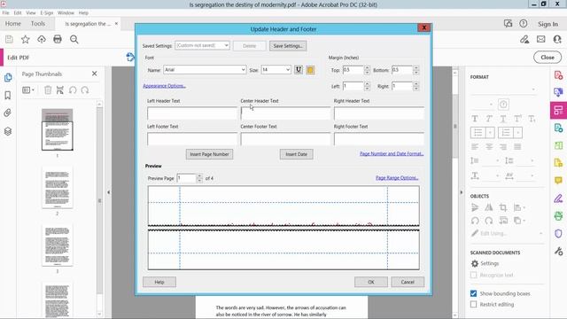 How to edit header and footer in PDF document using Adobe Acrobat Pro DC смотреть онлайн