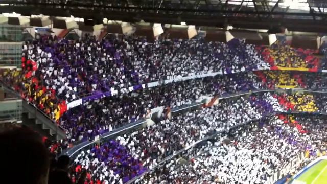 real madrid vs borussia vuelta semifinal.himno champions y locura en bernabeu смотреть онлайн